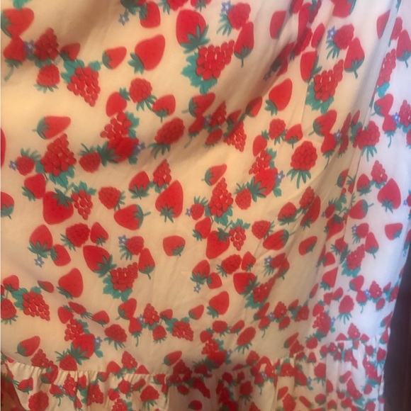 Betsey Johnson Strawberry Print Dress NEW W/ TAGS!! - Picture 5 of 6
